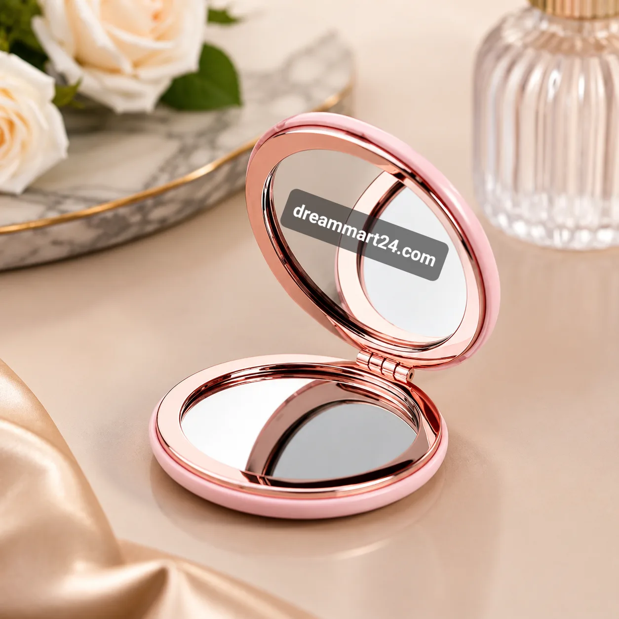 Premium Multi-Color Cute Pocket Mirror - Dual Sided Foldable Mini Makeup Mirror for Girls