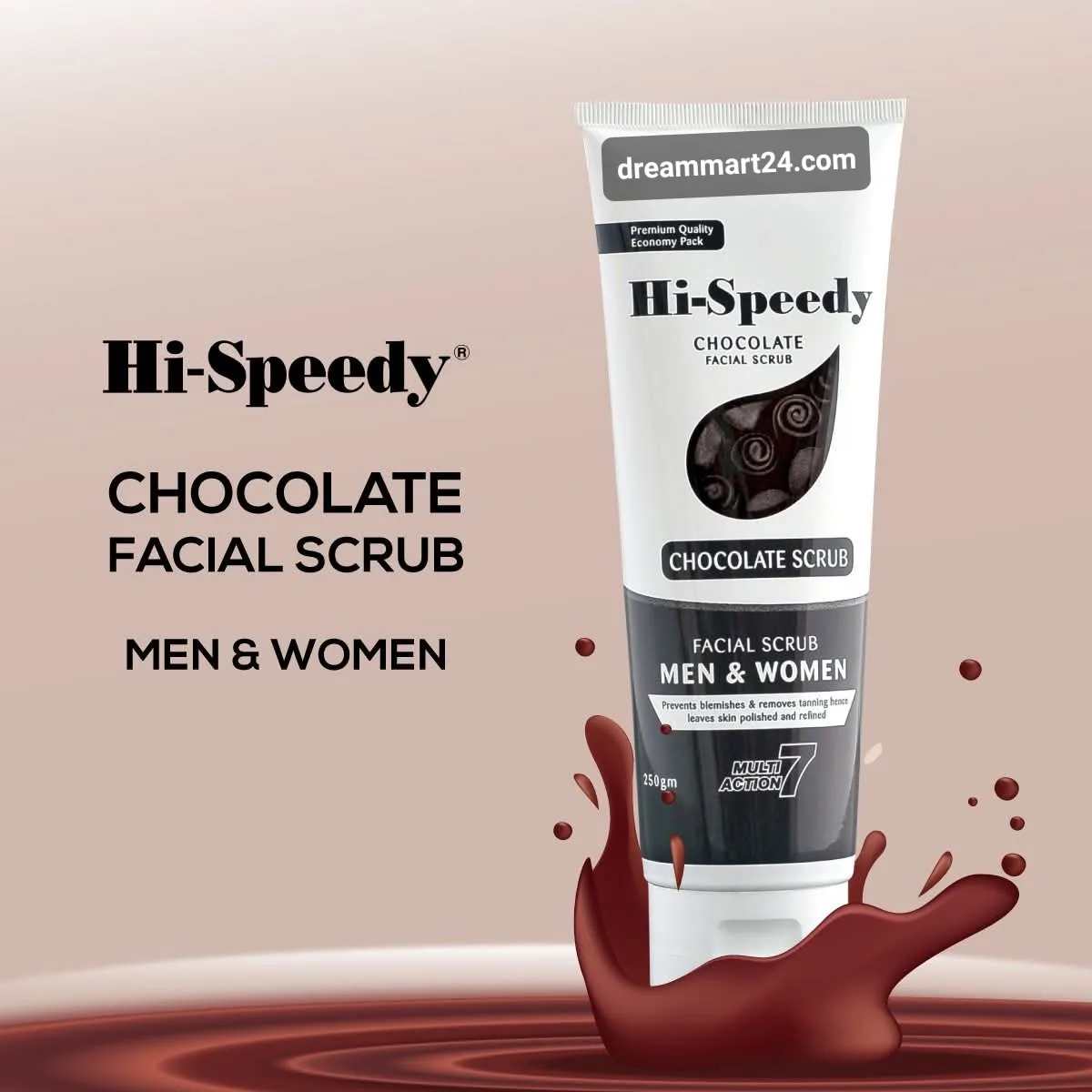 Hi-Speedy chocolate facial scrub men & women 250g