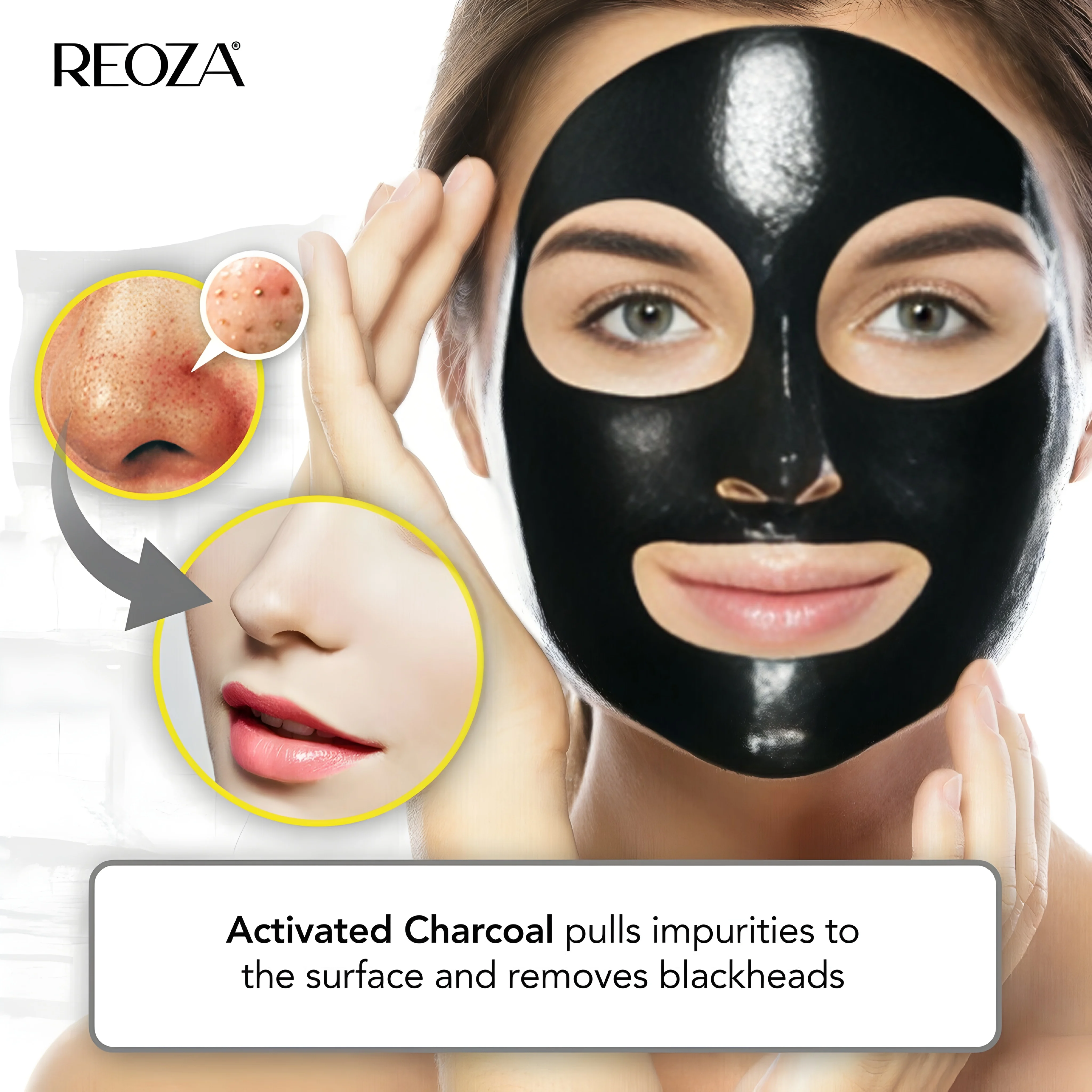 Strikes Black Mask Bamboo Charcoal 120ml - Peel Off Mask Facial mask image 2