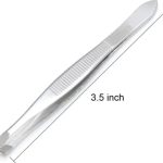 steel tweezers pinch flatend good quality 1 pcs